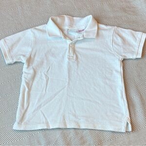 Zara White Short-Sleeve Polo Top for Kids